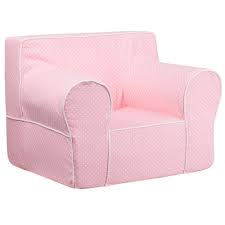 oversized light pink dot kids chair with white piping in 2021 kids chairs furniture childrens furniture