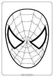 School's out for summer, so keep kids of all ages busy with summer coloring sheets. Free Printable Spiderman Mask Coloring Page