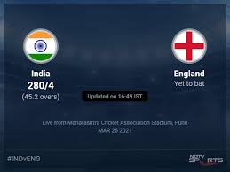 Livestreaming24.net provides you with the best possible coverage for the major sport events worldwide. India Vs England Live Score Over 2nd Odi Odi 41 45 Updates Cricket News
