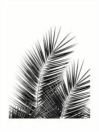 Black Palm Leaves Dream Cali Summer Vibes 1 Tropical Decor Art Art Prints By Anitabe Canvas Print Collage Palm Tree Wall Art Black And White Aesthetic