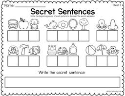 Then they should write the correct vowel. Secret Sentences Worksheets Cvc And Sight Words Distance Learning