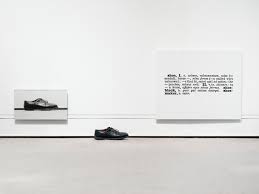 Joseph Kosuth One And Three Shoes 1965 Leather Shoe And Black And White Photographs Mounted On Board One Joseph Kosuth Conceptual Art Modern Art Movements