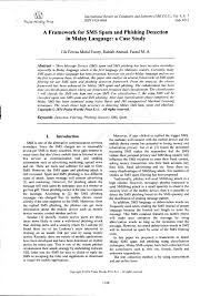 (verb) when you send a million people an email. Pdf A Framework For Sms Spam And Phishing Detection In Malay Language A Case Study