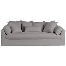 Our new slipcovered sofa from sixpenny already feels like it belongs here. Chateau 99 Wide Slate Gray Fabric Slipcover Sofa 78j83 Lamps Plus