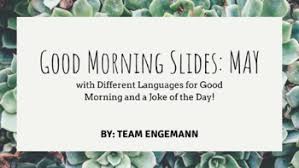 Good morning interjection (up to about 10 a.m., from about 10 a.m. Good Morning Different Languages Worksheets Teaching Resources Tpt