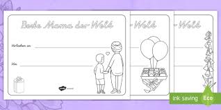 Muttertag Zertifikate Ausmalbilder Teacher Made