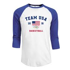The loss to nigeria was supposed to be a wakeup call for the americans. Adhra Lucky Men S Usa Basketball Logo In Rio Olympics 2016 3 4 Sleeve Baseball T Shirts Short Sleeve Top Tee Amazon Com Books