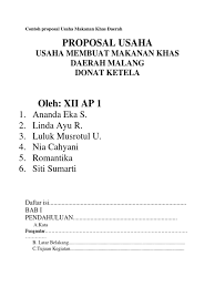 Proposal ini kurang lebih sama dengan proposal usaha di bidang lainnya. Paling Inspiratif Cara Membuat Proposal Usaha Makanan Donat Anna K Cummings