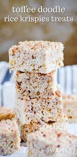 Toffee Snickerdoodle Rice Krispie Treats Recipe Recipe Rice Krispy Treats Recipe Krispie Treats Recipe Rice Krispies