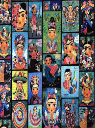 Frida Kahlo Kukla Desenli Kumas 2020 Kumas Kuklalar Dosemelik Kumaslar