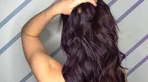 It is very purple in the sun and inside, it's a dark magenta. Dark Purple Hair Is The Most Popular Hair Colour For Spring 2018