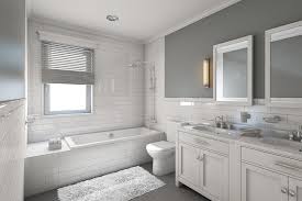Using hardwood flooring in a white and grey bathroom is also an excellent way to create a contrasting look. How To Choose Bathroom Paint Colors Moving Com