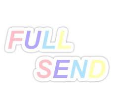 Full Send Sticker Sticker In 2020 Beer Pong Table Painted Beer Pong Table Designs Word Doodles