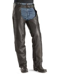 Milwaukee Unisex Gunslinger Leather Motorcycle Chaps Black Motorcycle Chaps Motorcycle Outfit Chaps