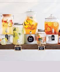 Beverage Table Ideas Perfect For Lemonade Punch And Sangria See More Here Http Www Surlatable Com Product Wedding Drink Station Wedding Food Wedding Drink