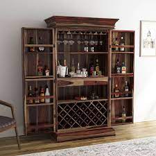 Check spelling or type a new query. Ohio Rustic Solid Wood Tall And Large Wine Bar Cabinet