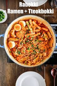 Rabokki Ramen Tteokbokki Recipe Tteokbokki Recipe Tteokbokki Korean Kitchen