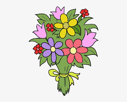 Draw in a spiral center and have the outer. How To Draw Flower Bouquet Easy Flower Bouquet Drawing Transparent Png 680x678 Free Download On Nicepng
