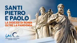 Dei santi apostoli pietro (chiavi e tiara) e paolo (spada); Santi Pietro E Paolo La Diocesi Di Roma Oltre La Pandemia Weca