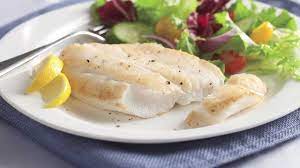 Fish will flake easily with a fork when finished cooking. Baked Orange Roughy