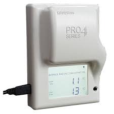 It features an lcd screen that displays the average daily, weekly and long term concentrations. Safety Siren Pro4 Series Electronic Radon Gas Detector White P4srd Rona