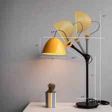 Fdl108 Swing Arm Yellow Decorative Desk Lamp Desk Lamp Lamp Yellow Desk Lamps