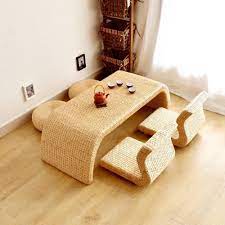 pekin yue japonais bambou canne paille tatami tables table basse windows et baie vitree seuil tables basses table basse japonaise meubles de ressources tatami