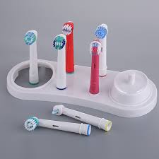 It has 5 slots for toothbrushes, 2 slots for toothpaste, and 3 the hygienic toothbrush holder can hold both electric and traditional toothbrushes. White Plastic Online Ltd Toothbrush Stand For 4x Electric Toothbrush Holder Home Kitchen Bathroom Accessories