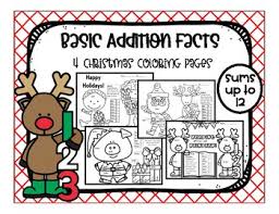 Simple word problems with single digit addition and sums less than 10. Basic Addition Coloring Worksheets Teaching Resources Tpt