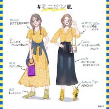 画像に含まれている可能性があるもの テキスト ファッションイラスト ディズニーファッション カジュアルコスプレ