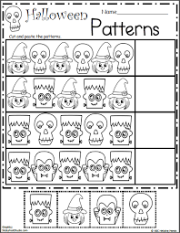 Printable math and literacy worksheets. Halloween Pattern Worksheet Madebyteachers