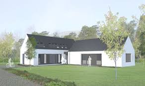 Sketch Of A Scandinavian House Exterior Google Search L Shaped House House Plans Uk House Designs Ireland