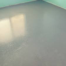 Indiana S Room Epoxy Glitter Floor Two Coats Of Grey Epoxy And Silver Glitter Waiting For It To Dry So Glitter Floor Concrete Floors Diy Grey Painted Floor