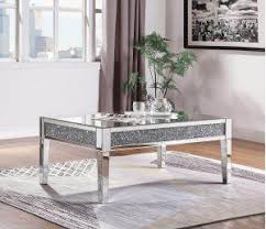 81415 In By Acme Furniture Inc In Mcallen Tx Noralie Collection Coffee Table Mirrored Coffee Tables Coffee Table Living Room Table Sets