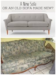 This vintage sofa, for instance, was in desperate need of a refresher. A New Sofa Or An Old Sofa Made New Southern Revivals
