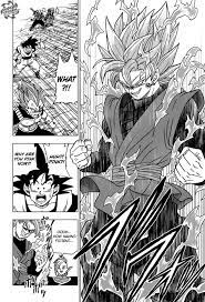 I did line art of Goku black inspired by this manga page : r/Dragonballsuper