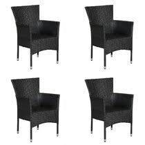 Get ready for some fun garden picnics and fine alfresco dining under the stars with our garden dining chairs. Black Garden Dining Chairs You Ll Love Wayfair Co Uk