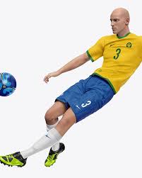 Download Free Soccer Player With Ball Mockup Free Downloads 3d Psd Mockups Templates