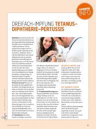 Dreifach Impfung Tetanus Diphtherie Pertussis Patienteninfo