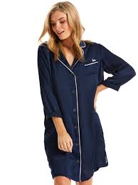 Welcome to the official peter alexander sleepwear ig. Navy Satin Nightshirt Peter Alexander Womens Nighties Sleepwear Women Pajamas Women