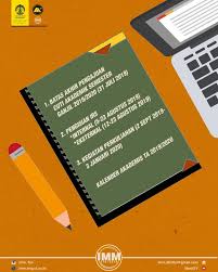 Bahwa untuk kelancaran kegiatan akademik tahun akademik 2019/2020, maka perlu adanya kalender akademik sebagai pedoman dasar jadwal kegiatan akademik dalam lingkungan. July 2019 Ikatan Mahasiswa Mesin