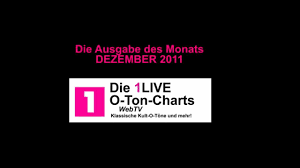 1live o ton charts ausgabe des monats dezember 2011