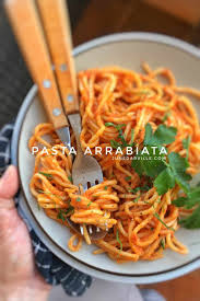 A Classic Spicy Pasta Arrabiata Recipe With Oven Roasted Tomatoes And Chili Sauce Flaming Hot Homemade And S Pasta Arrabiata Recipe Pasta Arrabiata Recipes