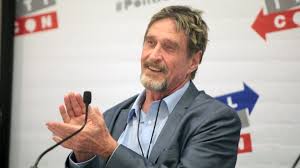 He founded the software company mcafee associates in 1987 and. Bitcoin John Mcafee Wegen Betrug Mit Kryptowahrungen In Haft