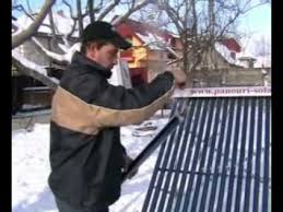 Boilere solare pentru apa calda. Panouri Solare Eficienta Pe Timp De Iarna Youtube
