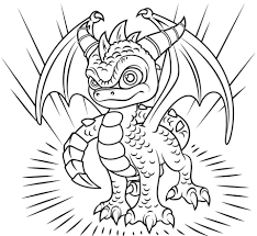 This printable colouring sheet show the tree rex skylanders character in an impressive pose. Skylander Coloring Pages Idea Whitesbelfast Com