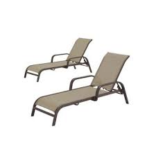 Hampton Bay Commercial Grade Aluminum Dark Taupe Outdoor Stack Chaise Lounge With Sunbrella Elevation Stone Sling 2 Pack Fla60441 2pk Es The Home Depot In 2020 Outdoor Chaise Lounge Buy Patio Furniture Outdoor Patio