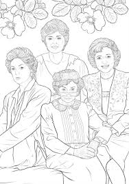 Art Of Coloring Golden Girls 100 Images To Inspire Creativity Coloring Books Coloring Pages For Girls Cute Coloring Pages