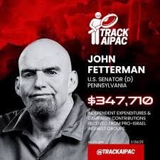 AIPAC Tracker: "The chair of PA's Cumberland County Democratic Party is  calling for Senator John Fetterman's resignation: archive.is/lsDJz" —  Bluesky
