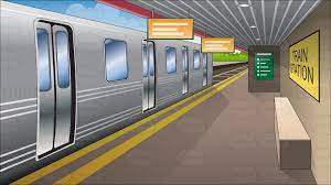 Image Result For Train Platform Vector Train Station Train Anime Scenery